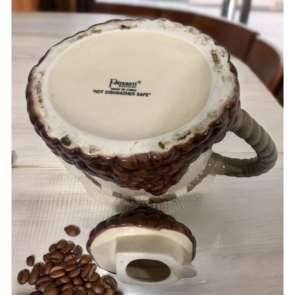 Potpourri Designs Ceramic Figural Coffee Beans Teapot - Picture 8 of 8